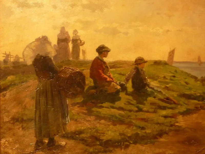 1857-Achille Granchi-Taylor - Concarneau, le retour des pêcheurs